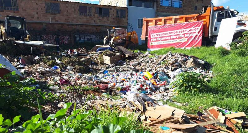 Inicia la recuperación de los 'Puntos Críticos' de acumulación de basura en Soacha