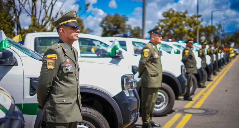 Gobernador Jorge Rey fortalece la seguridad en Cundinamarca con entrega de parque automotor