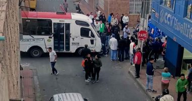 Accidente en el centro de Soacha: motociclista en estado de embriaguez impacta con un colectivo