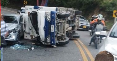 Accidente en la vía La Mesa-Anapoima genera gran congestión vehicular