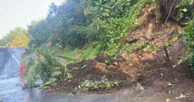 Derrumbe en la vía Soacha-El Colegio genera obstrucción vial