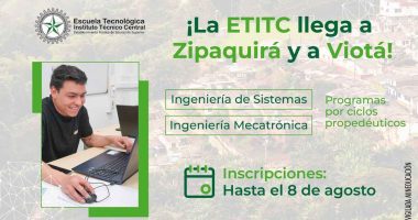 ETITC abre programas Universitarios en Viotá y Zipaquirá para el segundo semestre de 2025