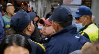 Joven intentó ingresar sin pagar a estación de TransMilenio en Soacha y desató altercado