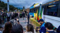 Gobernador Jorge Rey realiza primer viaje simbólico en el Regiotram de Occidente