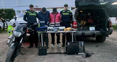 Policía frustra millonario robo en Funza: dos capturados y maquinaria recuperada