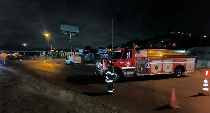 Soacha mantiene restricciones en la Autopista Sur por ruptura de tubería de gas