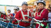 Soacha entrega 150 bicicletas a estudiantes de la Institución Educativa Eduardo Santos