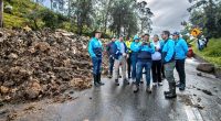 Gobernador Jorge Emilio Rey exige soluciones inmediatas por derrumbe en la vía al Llano en Chipaque