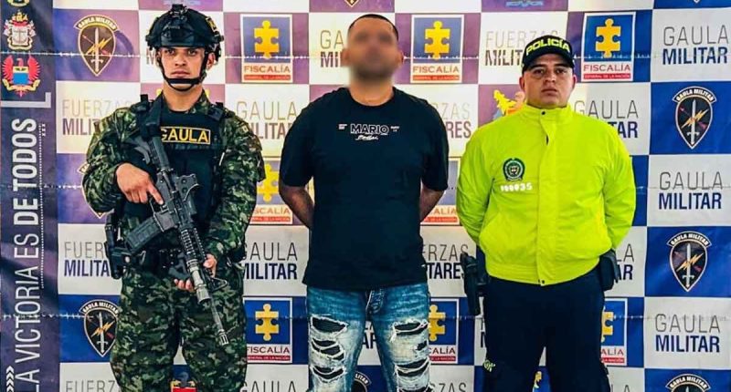 Capturan a alias 'Rojo' en Yacopí, duro golpe al Clan del Golfo