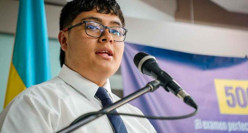 Samuel Huertas, orgullo de Fosca y de Cundinamarca: logró puntaje perfecto en las Pruebas Saber 11