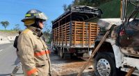 Incendio vehicular en vía Girardot es controlado por Bomberos de Soacha
