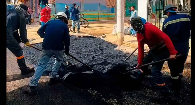 Pavimentación en Los Olivos III mejora la movilidad en Soacha