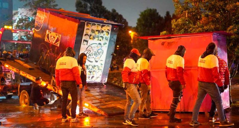 Recuperación del espacio público en Ciudad Verde retira más de 25 estructuras