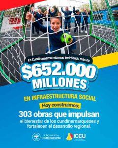 Cundinamarca invierte más de $652.000 millones