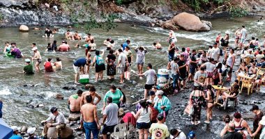 Creciente súbita en un río del departamento debido a las emergencias por lluvias en Cundinamarca.