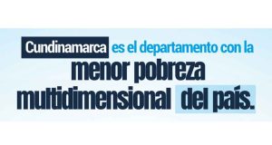 Gobernador Jorge Emilio Rey Ángel presentando resultados del DANE sobre la reducción de la pobreza en Cundinamarca.