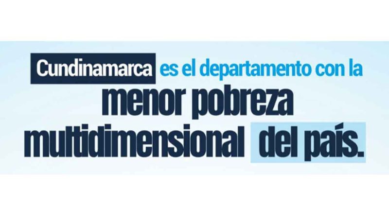 Gobernador Jorge Emilio Rey Ángel presentando resultados del DANE sobre la reducción de la pobreza en Cundinamarca.