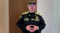 Uniformados de la Policía de Soacha reforzando la seguridad en la vía Mosquera-La Mesa tras operativo judicial.