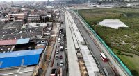 Maquinaria pesada y desvíos de tráfico para mejorar la movilidad en Soacha por obras de TransMilenio.