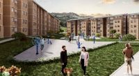 Render del proyecto habitacional de interés prioritario para mejorar el acceso a la vivienda en Cundinamarca.