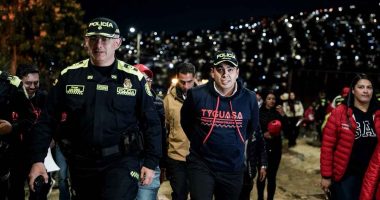 Instalación de nuevas luminarias LED en las calles de la comuna 4 de Soacha.