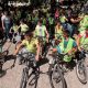 Estudiantes en Cundinamarca participando en la estrategia de movilidad activa y segura.