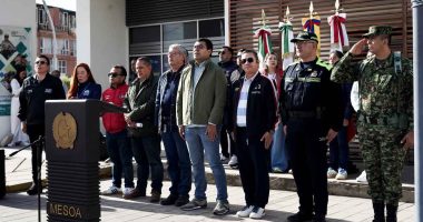 Instalaciones del Puesto de Mando Unificado en Soacha durante la jornada electoral de este domingo.