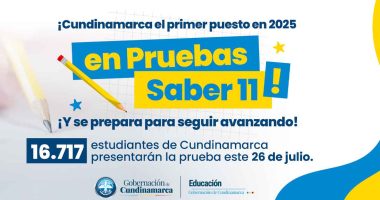 Jóvenes cundinamarqueses ingresando a las instituciones educativas para presentar las Pruebas Saber 11 del ICFES.