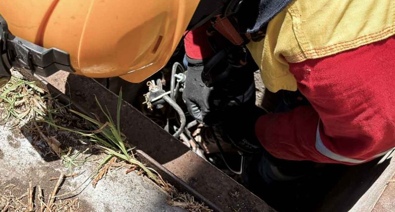 Operativo de control de la Policía y la Secretaría de Gobierno en Ciudad Verde, Soacha, contra conexiones ilegales.