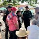 Tropas del Ejército y la Policía Nacional desplegadas en labores de prevención y seguridad rural en el municipio de Chaguaní.