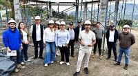 Obras de construcción de la nueva galería comercial y turística en el municipio de Chipaque, Cundinamarca.