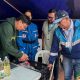 Plazoleta de La Paz de la Gobernación de Cundinamarca dispuesta como punto de acopio para ayudas humanitarias tras el sismo.