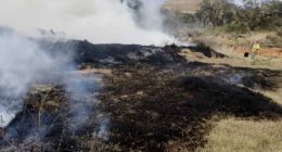 Cuerpos de bomberos y organismos de socorro realizando labores de extinción en una zona afectada por incendio forestal en Cundinamarca.