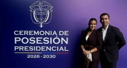 Gobernador de Cundinamarca durante la ceremonia de posesión del presidente Abelardo De La Espriella en el Congreso de la República.