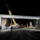Estructura del Puente Ducales en construcción sobre la Autopista Sur frente a Uniminuto en Soacha.