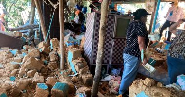 Centro de acopio habilitado en el Cuerpo Oficial de Bomberos de Soacha para la recolección de ayudas humanitarias tras el terremoto.