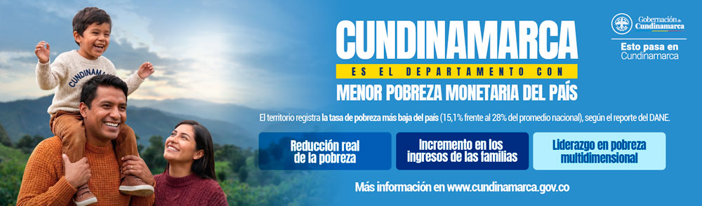 Cundinamarca es el departamento con menor pobreza monetaria del país.