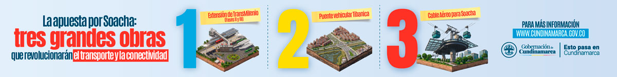 La apuesta por Soacha: tres grandes obras que revolucionarán el transporte y la conectividad.