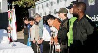 Autoridades de policía y alcaldía presentando resultados operativos contra estructuras criminales en Soacha.