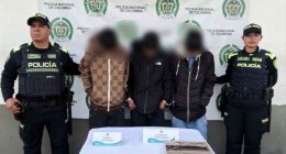 Procedimiento policial de captura y control de seguridad en la avenida Terreros de Soacha.