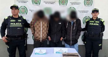 Procedimiento policial de captura y control de seguridad en la avenida Terreros de Soacha.