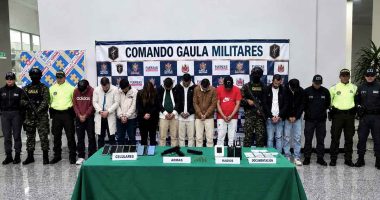 Elementos incautados y resultados operativizados contra la banda 'Los Pinchallantas' en Cundinamarca.