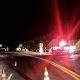 Operativo de inspección y control policial en la vía al Llano tras el hallazgo de los cuerpos.