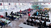 Inauguración de la nueva cocina y comedor escolar en la Institución Educativa Benedicto XVI en Soacha.