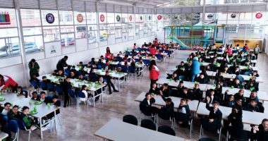 Inauguración de la nueva cocina y comedor escolar en la Institución Educativa Benedicto XVI en Soacha.