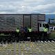 Camión interceptado y cargamento de marihuana incautado por la Policía de Tránsito en vías de Fusagasugá.