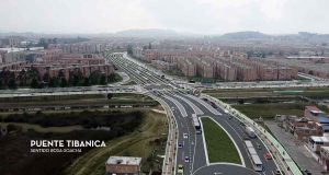 Plano de trazado y ubicación del futuro Puente Tibanica conectando la avenida Ciudad de Cali en Bosa con Ciudad Verde en Soacha.