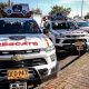 Flota de vehículos 4x4 y botes entregados a los organismos de socorro y bomberos en Cundinamarca.