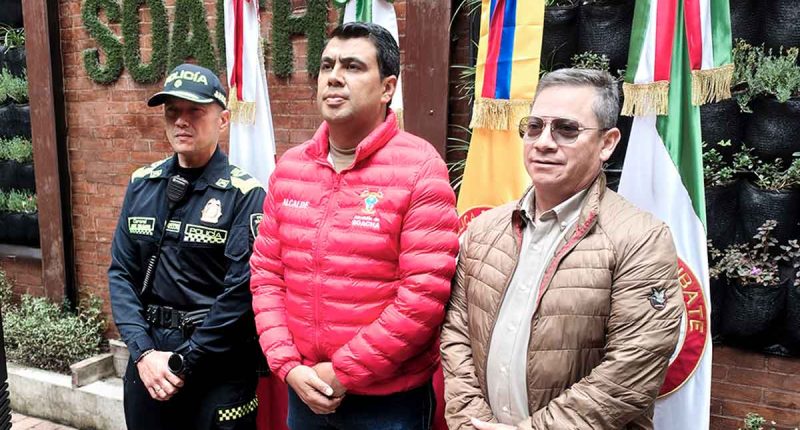 Autoridades de policía y operativos de seguridad en las calles del municipio de Soacha.